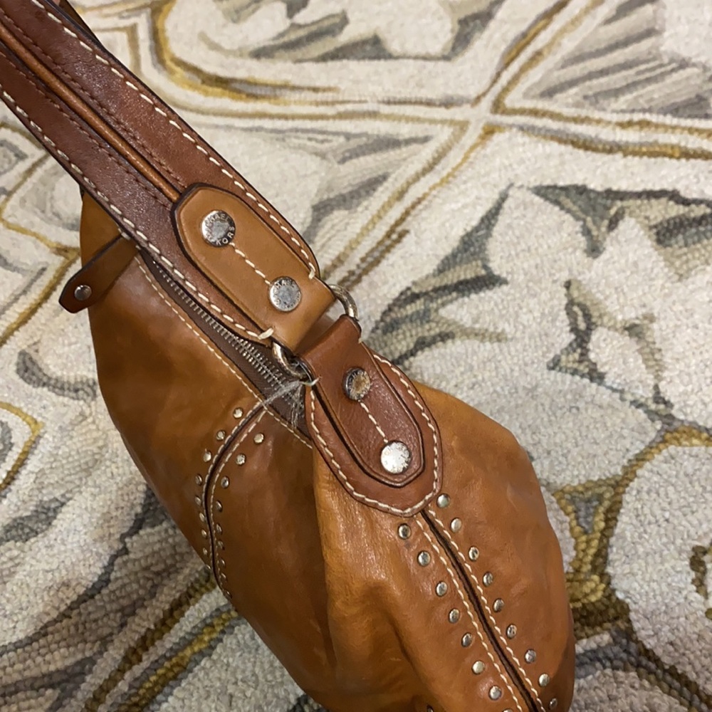 💕 Michael Kors tan vintage leather hobo bag 💕 - Picture 8 of 15